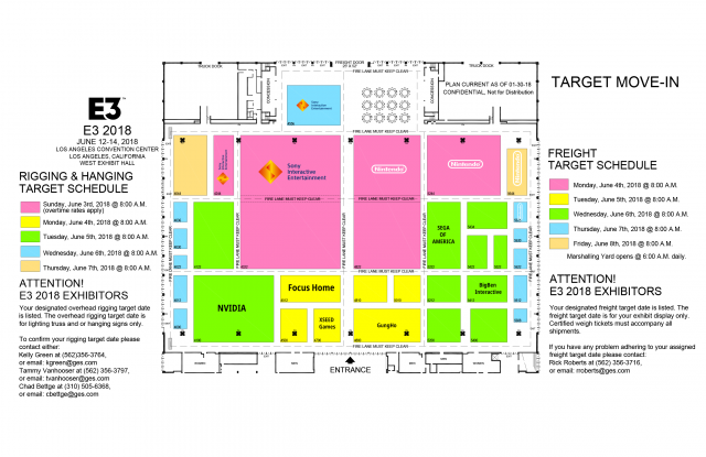 floor plan west hall E3 2018 Floor Plans Kingdom