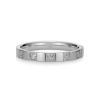 Monogram Ring Single Platinum