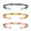 Monogram Bangle Double Silver Ibushi Yellow Gold Coating Pink Gold Coating