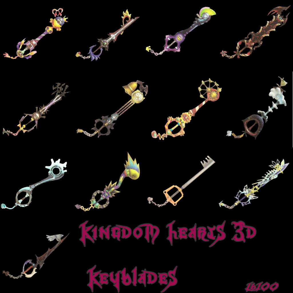 kingdom hearts 1 all keyblades