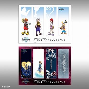 KINGDOM HEARTS Clear Bookmark Vol.1.2 Set