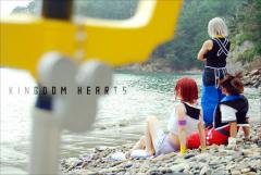 Kingdom Hearts cosplay, Sora, Kairi, Riku