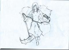 a rough sketch i made of one of the main characters of my comic :)