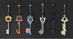 BANDAI Gacha Capsule Keyblade Keychain Set