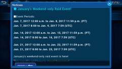 January Weekend Raid 2