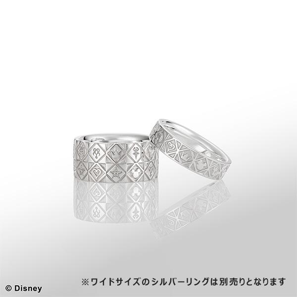 KINGDOM HEARTS MONOGRAM SILVER RING 18K ROSE GOLD PLATED